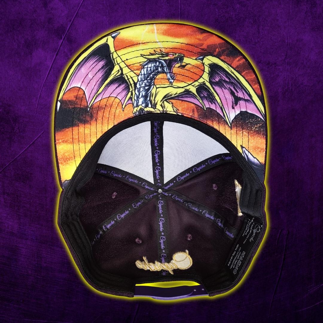 Yellow Dragon Snapback - Purple Suede - Image 14