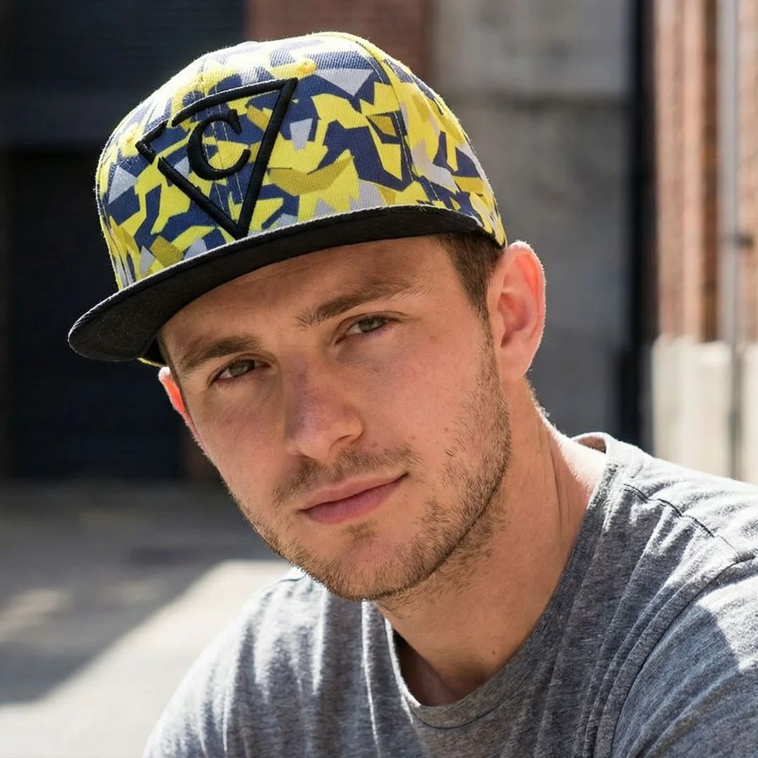 Yellow Polygon Snapback - Image 2