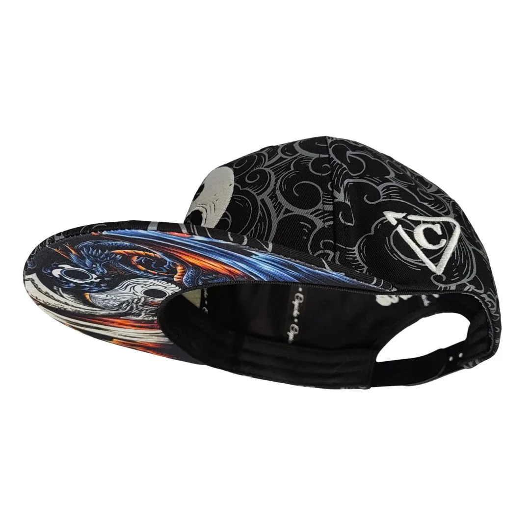 Yin Yang Snapback - Black/White Pattern - Image 10