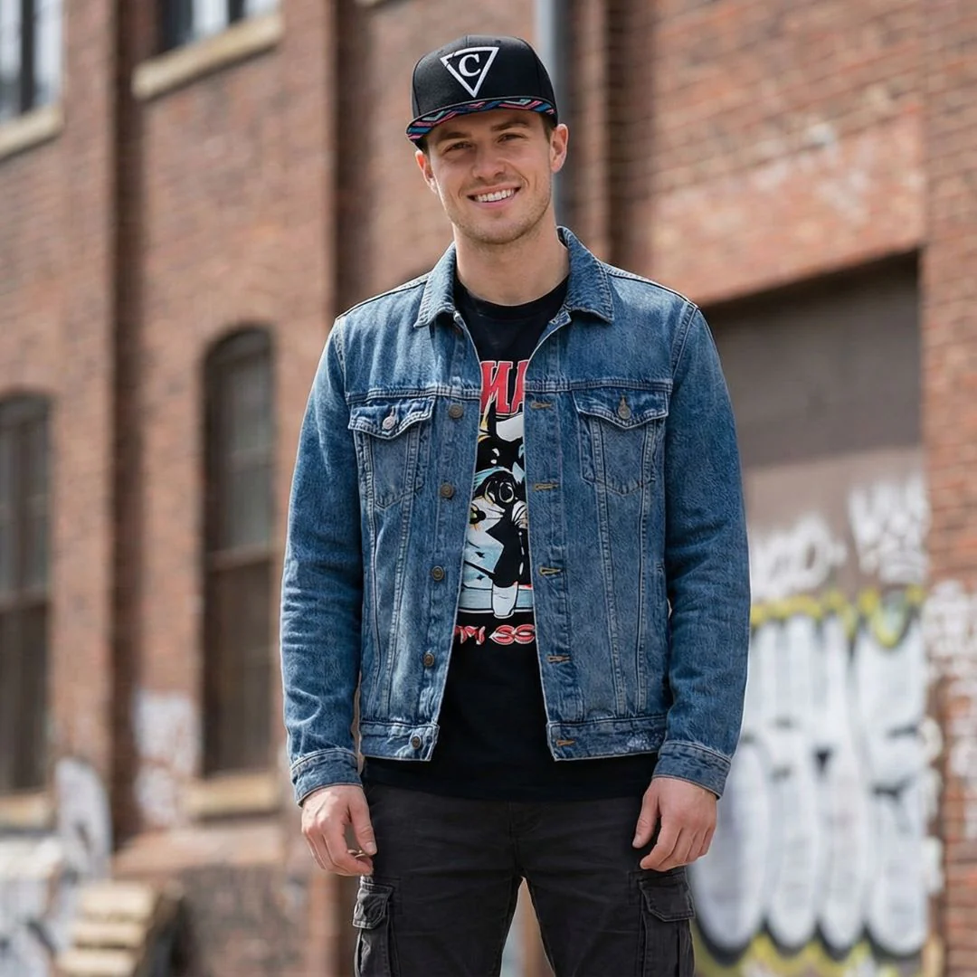 Zig-Zig Snapback - Black - Image 5