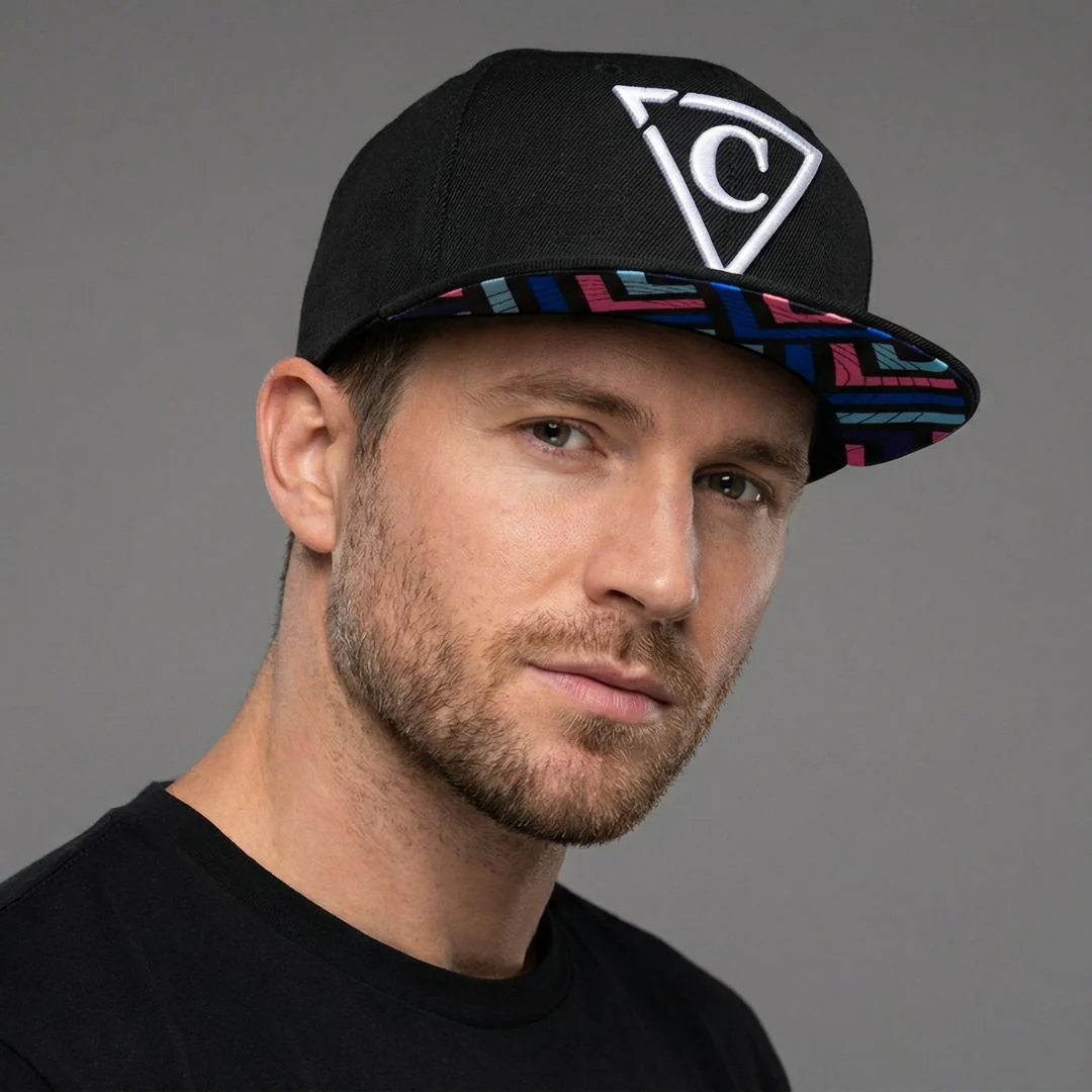 Zig-Zig Snapback - Black - Image 8