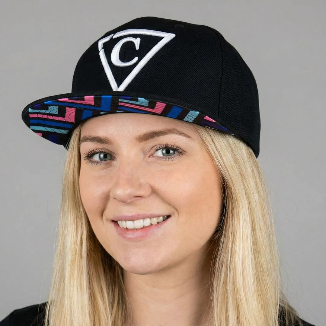 Zig-Zig Snapback - Black - Image 9