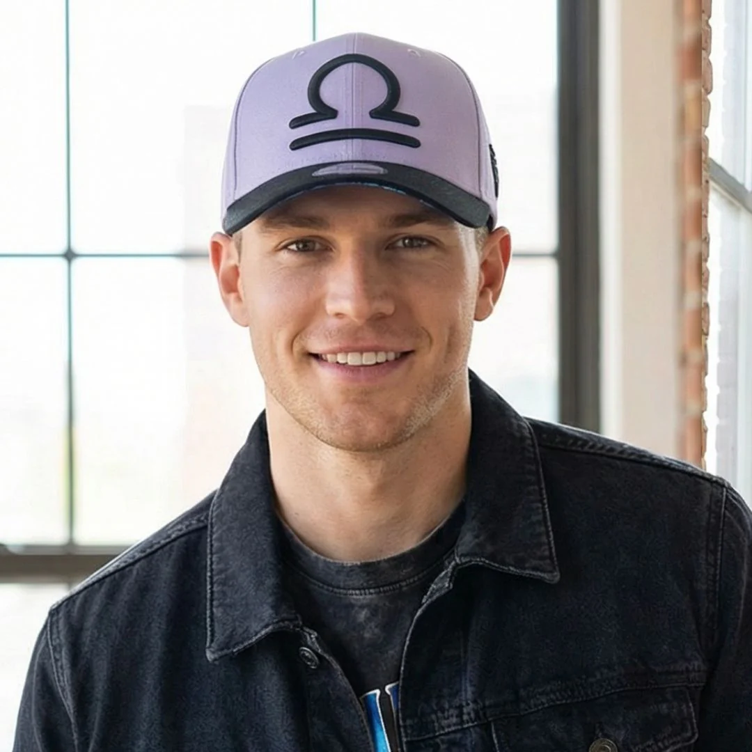 Zodiac Libra Curved Cap - COLOR-CHANGING Lilac/Pink - Image 9