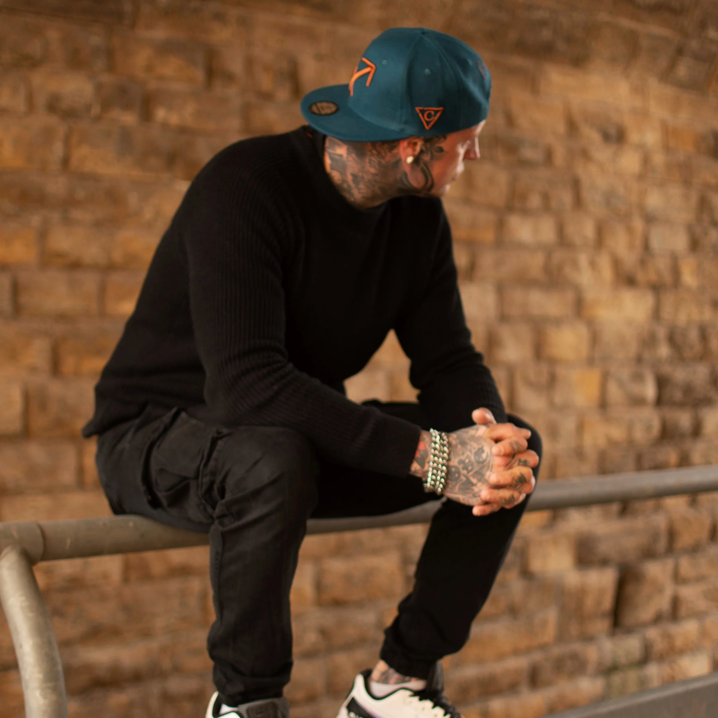 Zodiac Sagittarius Snapback - Petrol Blue Felt - Image 14