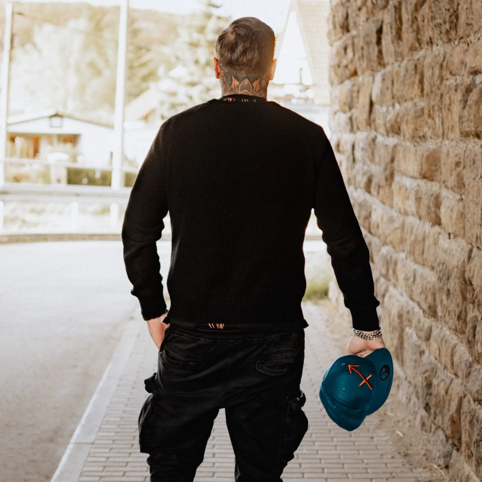 Zodiac Sagittarius Snapback - Petrol Blue Felt - Image 7