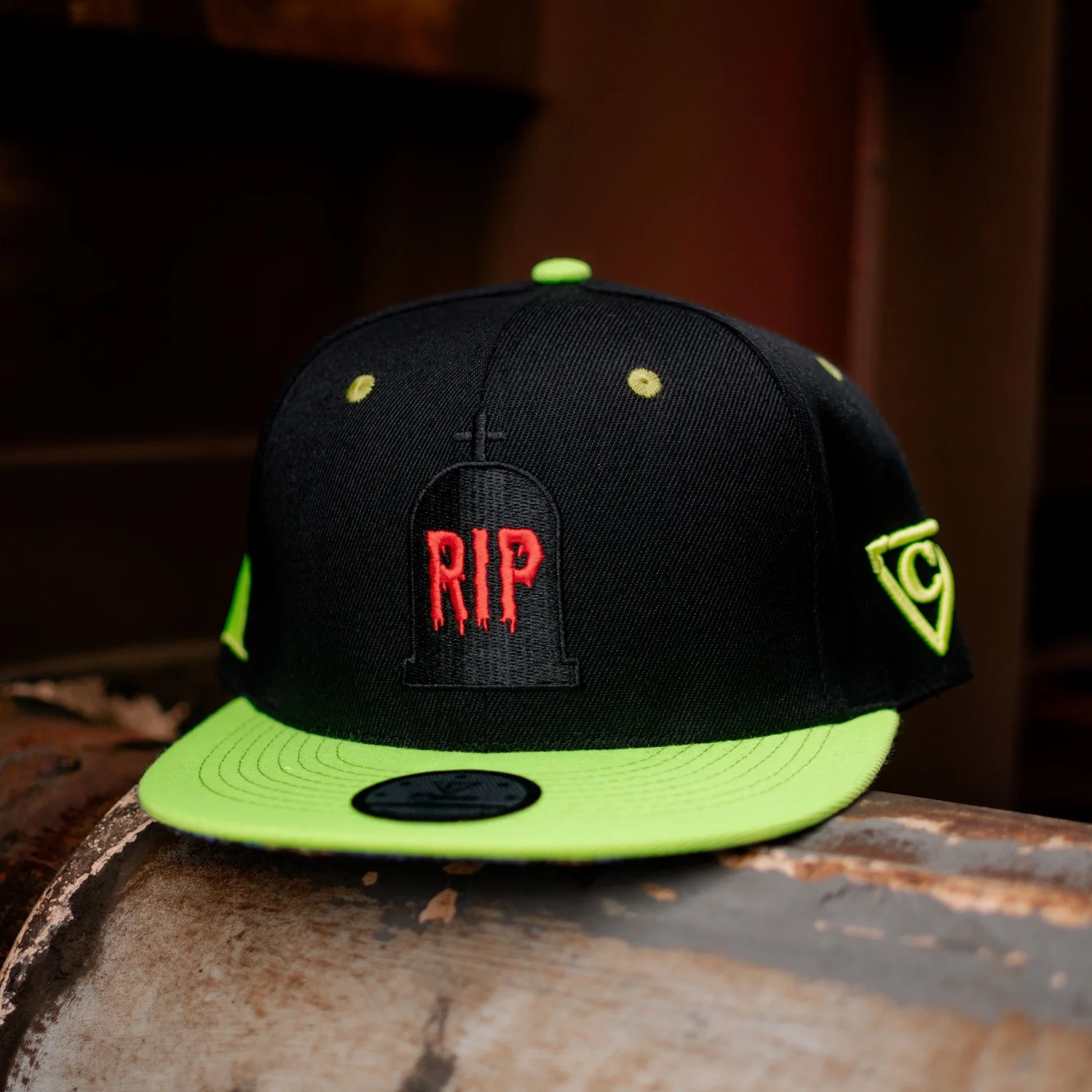 Zombie Attack Snapback - Black/Neon Green - Image 9