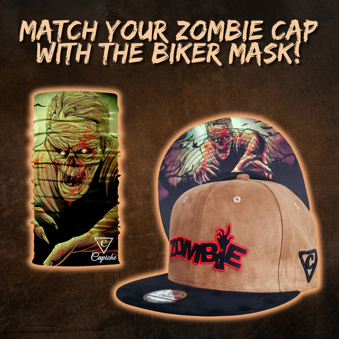 Zombie Biker Mask - Brown - Image 2