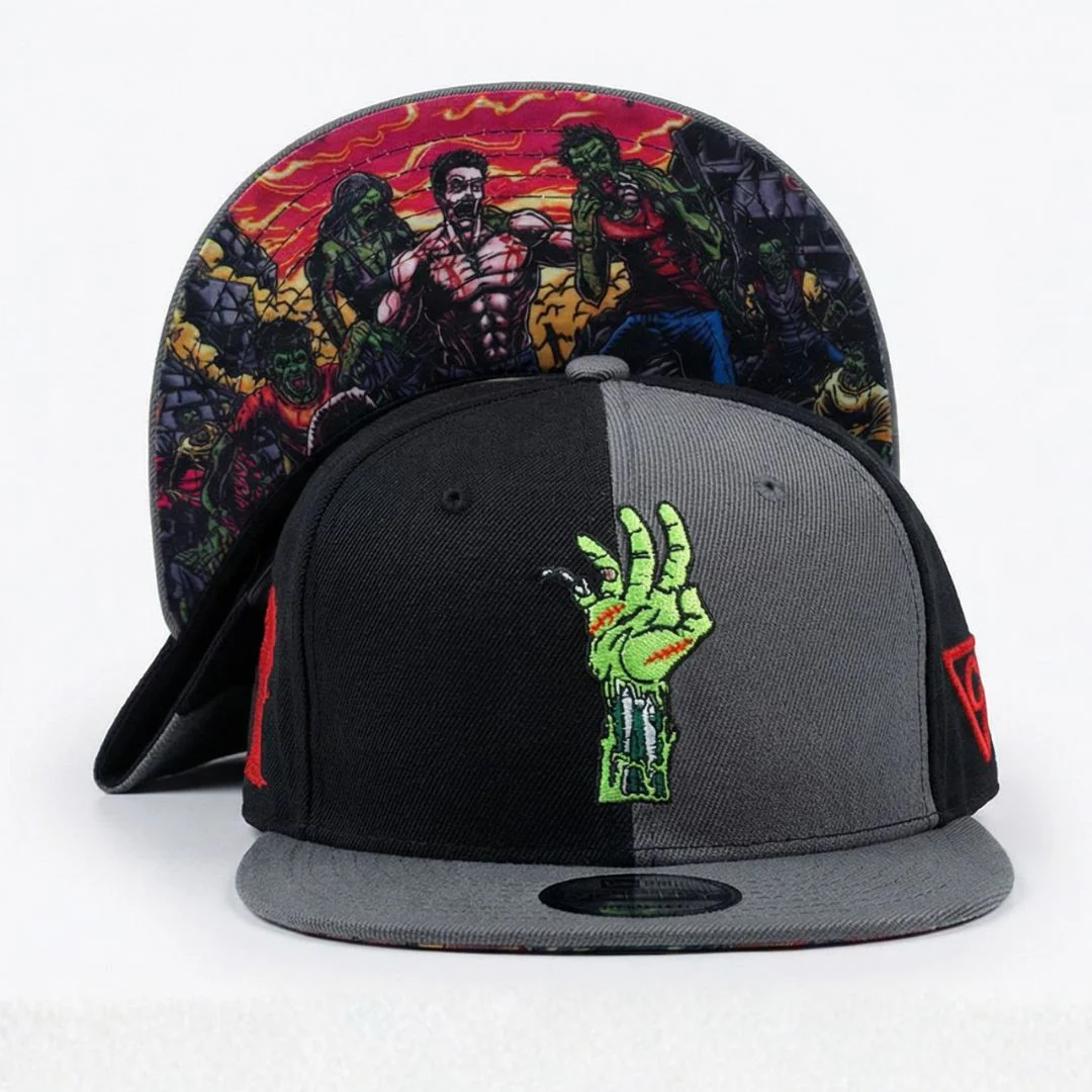 Zombie Killer Snapback - 50/50 Grey/Black - Image 10