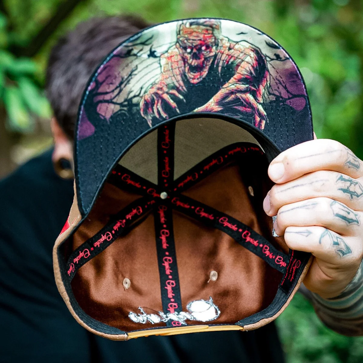 Zombie Snapback - Brown Suede/Black Suede - Image 3